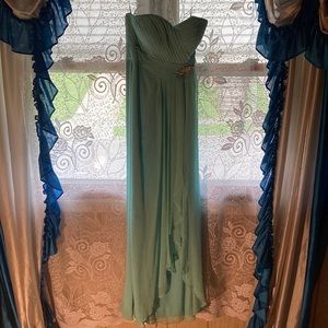 Long strapless maxi dress